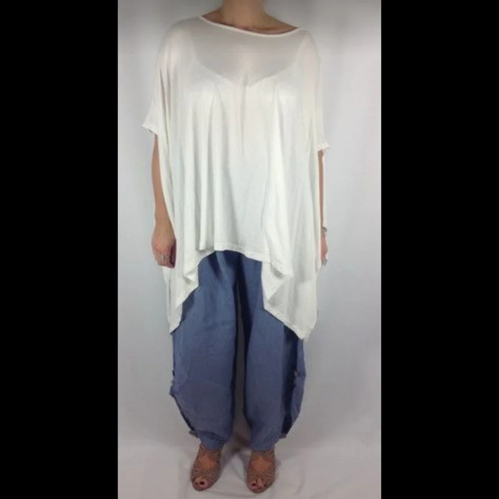 Lagenlook pinstriped pants (2XL) - Picture 6 of 8